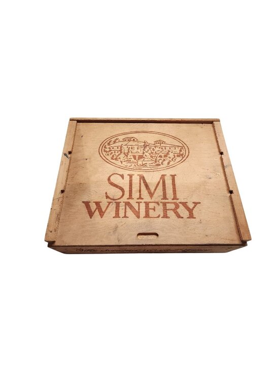 Simi Winery Other - Vintage Simi Winery Wood Crate Wine Gift Box Rustic Farmhouse Decor Sonoma